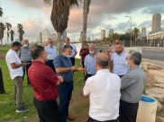 صور: وفد قسماوي في زيارة تضامنية مع أهالي يافا ومقبرة الاسعاف 